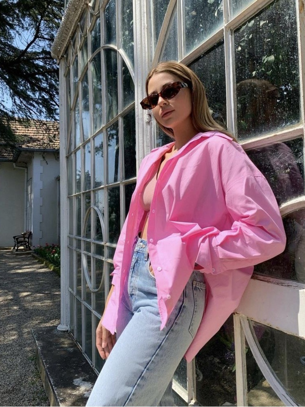 ZARA Oversized Full Button Up Shirt